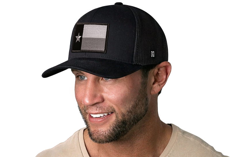 HAKA Texas Flag Black Trucker Hat â€“ Tactical Texas Mesh Snapback Cap for Men, & Women Golf Baseball Dad Hat - Image 3